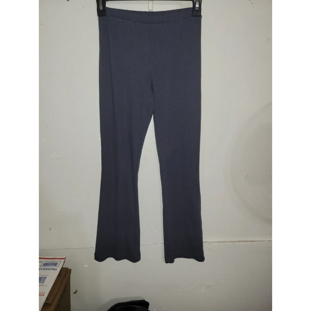 Girl's Gray Casual Flare Leggings Pants AH49